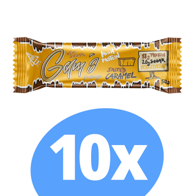 Gam´s proteínová tyčinka s kolagénom - slaný karamel 50g(10ks)