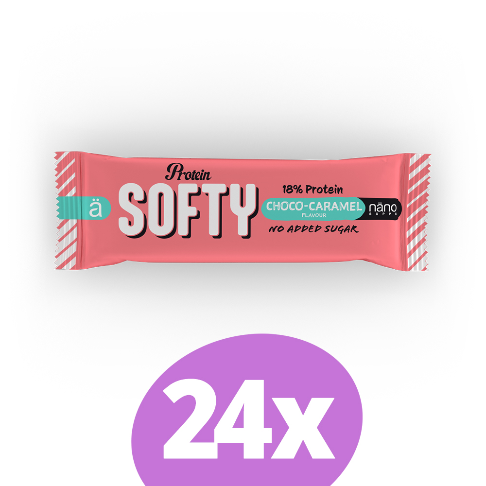E-shop Näno Softy čokoládová proteinová tyčinka s karamelom 33,3g (24ks)