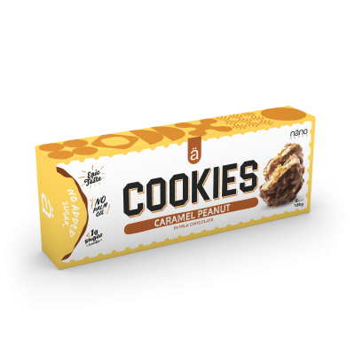 Näno Supps Protein Cookies s karamelom a arašidmi v mliečnej poleve 128 g