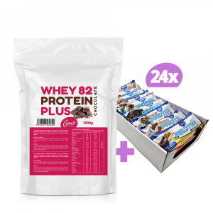 Gam´s pack WHEY 82 Protein Plus Čokoláda 1000g + Gam´s PROTEIN 50g - 9 příchutí - 24ks