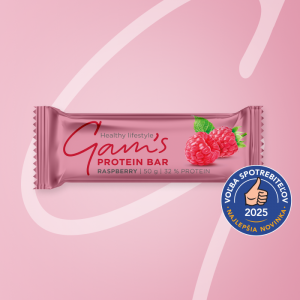 GAM’S PROTEIN TYČINKA RASPBERRY 50g
