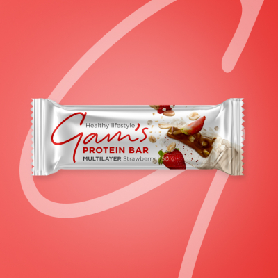 GAM’S MULTILAYER PROTEIN TYČINKA STRAWBERRY 50g