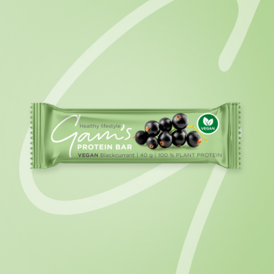 GAM’S VEGAN PROTEIN TYČINKA BLACKCURRANT 40g