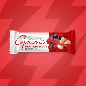 GAM’S NUTS PROTEIN TYČINKA BERRIES 40g