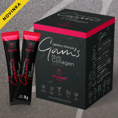 GAM’S MULTI COLLAGEN STRAWBERRY 30 ks