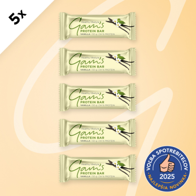 GAM’S PROTEIN TYČINKA VANILLA 50g 5 ks