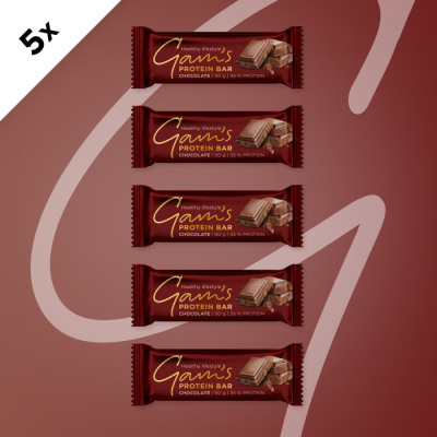 GAM’S PROTEIN TYČINKA CHOCOLATE 50g 5 ks