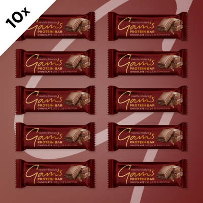 GAM’S PROTEIN TYČINKA CHOCOLATE 50g 10 ks