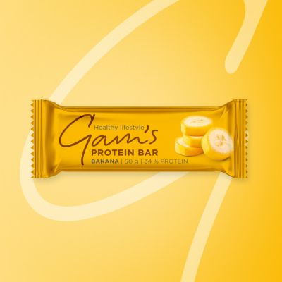  GAM’S PROTEIN TYČINKA BANANA 50g 10 ks