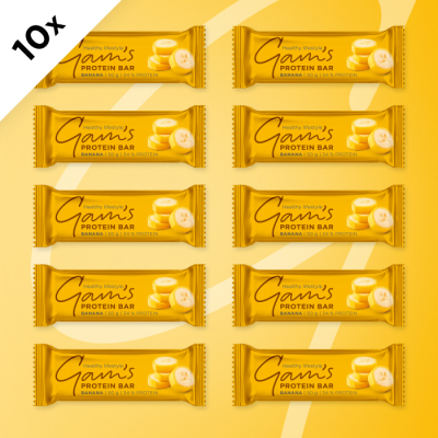  GAM’S PROTEIN TYČINKA BANANA 50g 10 ks
