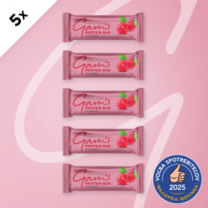 GAM’S PROTEIN TYČINKA RASPBERRY 50g 5 ks