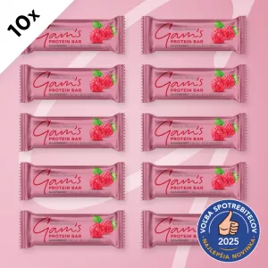 GAM’S PROTEIN TYČINKA RASPBERRY 50g 10 ks