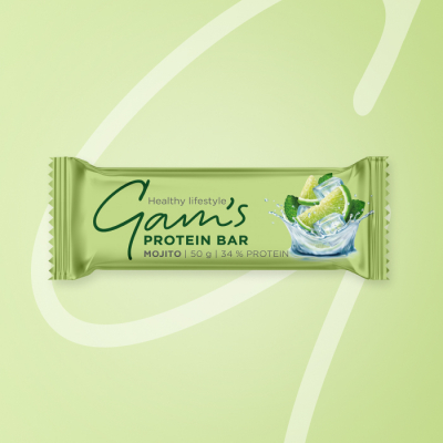 GAM’S PROTEIN TYČINKA MOJITO 50g 5 ks