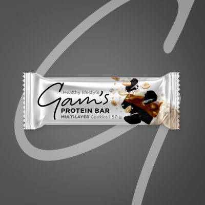 GAM’S MULTILAYER PROTEIN TYČINKA COOKIES 50g 5 ks