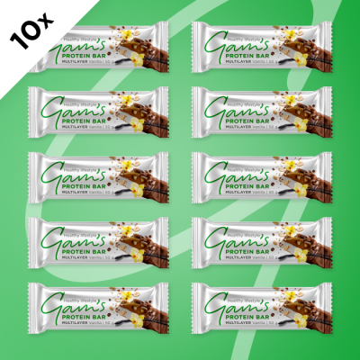 GAM’S MULTILAYER PROTEIN TYČINKA VANILLA 50g 10 ks