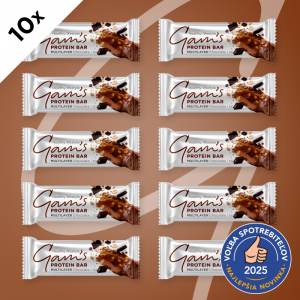 GAM’S MULTILAYER PROTEIN TYČINKA CHOCOLATE 50g 10 ks