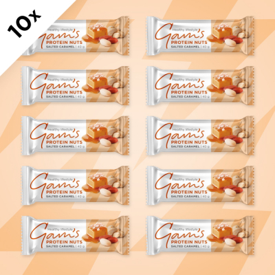 GAM’S NUTS PROTEIN TYČINKA SALTED CARAMEL40g 10 ks