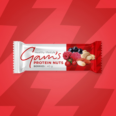 GAM’S NUTS PROTEIN TYČINKA BERRIES 40g 5 ks