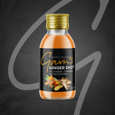 Gam's Ginger Shot Kurkuma & Rakytník  60 ml 3 ks