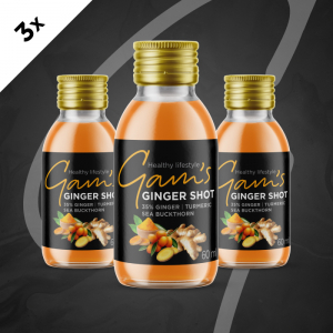 Gam's Ginger Shot Kurkuma a Rakytník  60 ml 3 ks