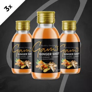 Gam's Ginger Shot Kurkuma a Rakytník 60 ml 3 ks
