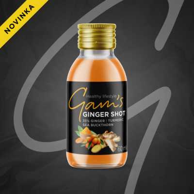 Gam's Ginger Shot Kurkuma & Rakytník  60 ml 3 ks