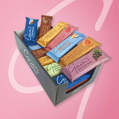 GAM’S PROTEÍNOVÉ CORE TYČINKY 50 g – MULTIPACK 24 ks
