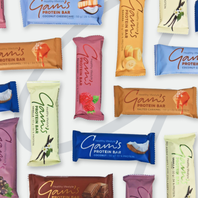 GAM’S PROTEÍNOVÉ CORE TYČINKY 50 g – MULTIPACK 24 ks