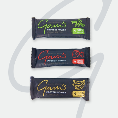  GAM’S PROTEIN POWER TYČINKY 40 g – MULTIPACK 24 ks