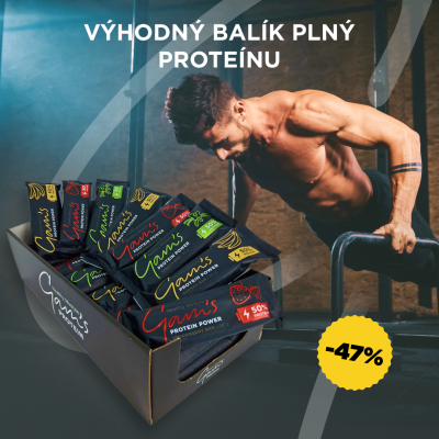  GAM’S PROTEIN POWER TYČINKY 40 g – MULTIPACK 24 ks