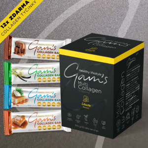 KOLAGENOVÝ MEGABONUS: GAM’S MULTICOLLAGEN CITRÓN + 12x GAM’S COLLAGEN TYČINIEK