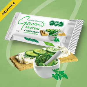 GAM’S PROTEIN BIO CRISPBREAD ZELENINA S BYLINKAMI 50 g