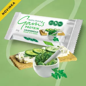 GAM’S PROTEIN BIO CRISPBREAD ZELENINA S BYLINKAMI 50 g
