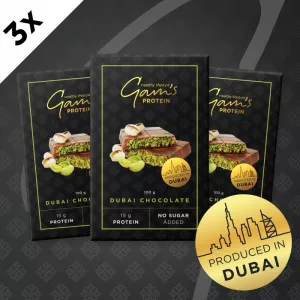 GAM’S PROTEÍN DUBAI ČOKOLÁDA PISTÁCIA 100g - 3 ks