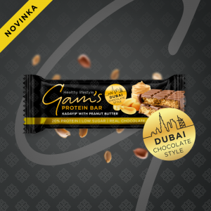 GAM’S PROTEIN DUBAI TYČINKA KADAIF S ARAŠIDOVÝM MÁSLEM 60 g