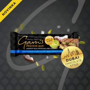 GAM’S PROTEIN DUBAI TYČINKA KADAIF S PISTÁCIEMI A KOKOSEM 60 g