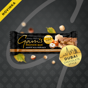 GAM’S PROTEIN DUBAI TYČINKA KADAIF S LÍSKOVÝMI OŘÍŠKY 60 g