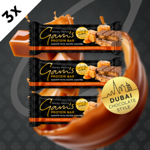 GAM’S PROTEIN DUBAI TYČINKA KADAIF SO SLANÝM KARAMELOM 60 g - 3 ks