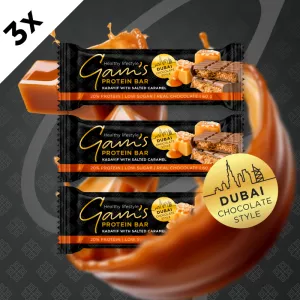 GAM’S PROTEIN DUBAI TYČINKA KADAIF SO SLANÝM KARAMELOM 60 g - 3 ks