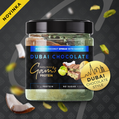GAM’S PROTEIN DUBAI SPREAD S PISTÁCIAMI A KOKOSOM 135g