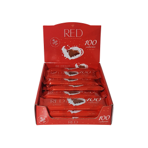 RED - MLÉČNÁ čokoláda 26g - karton (24ks)